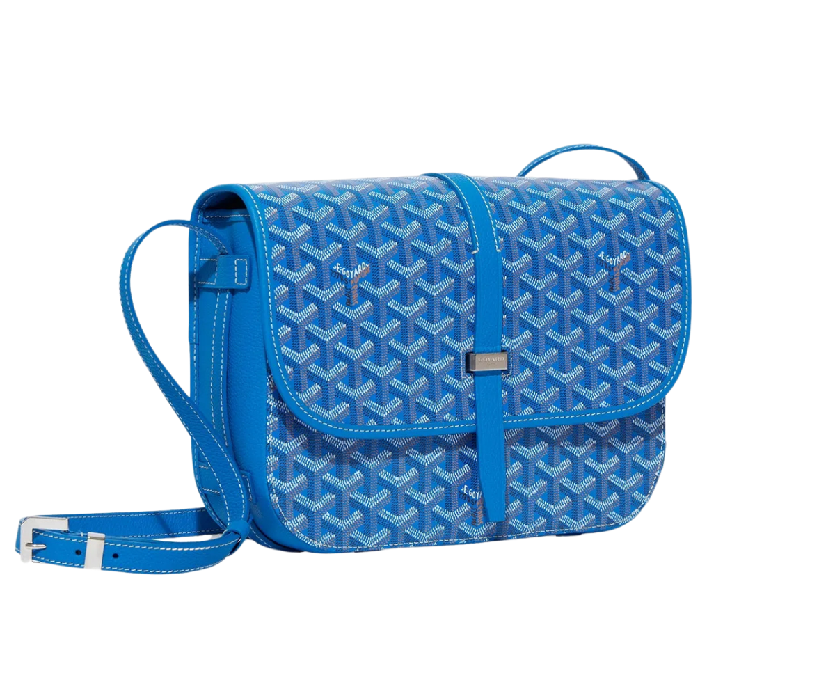Goyard Belvedere MM Bag Sky Blue