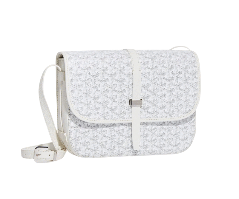 Goyard Belvedere MM Bag White