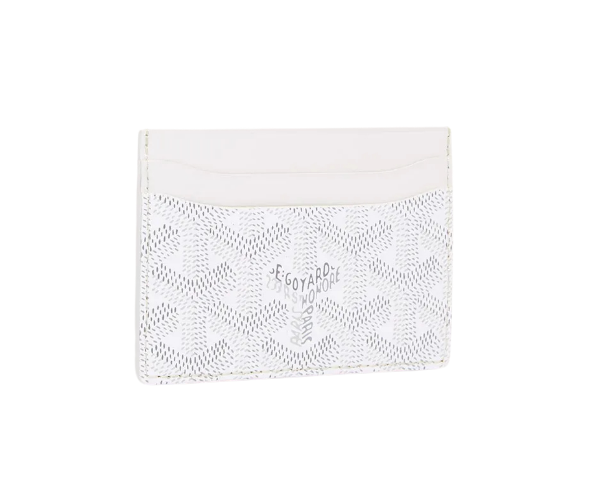 Goyard Card Wallet White