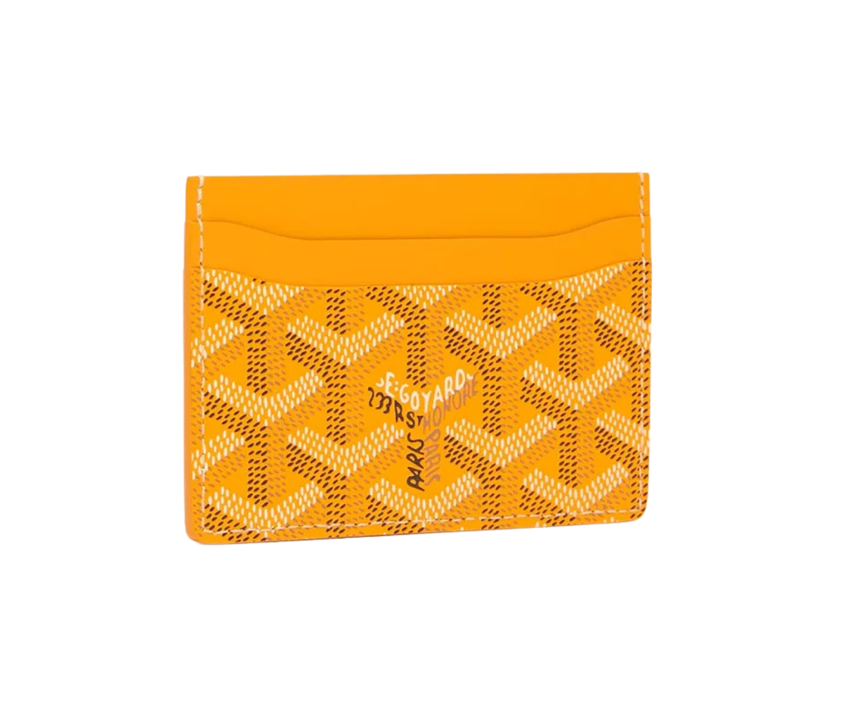 Goyard Card Wallet Yellow