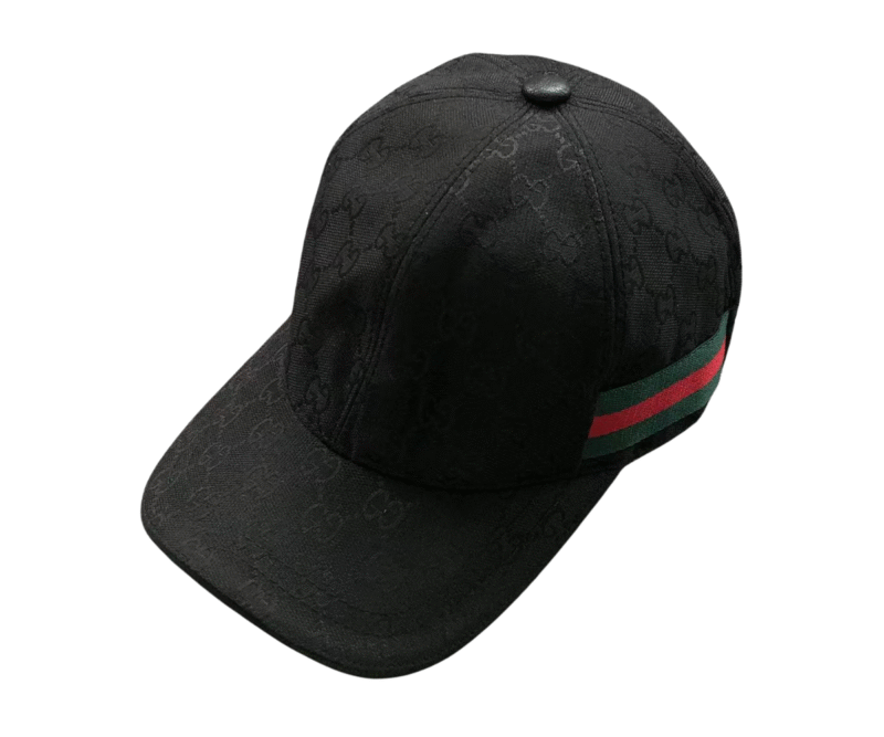 Gucci Logo Pattern Hat Black