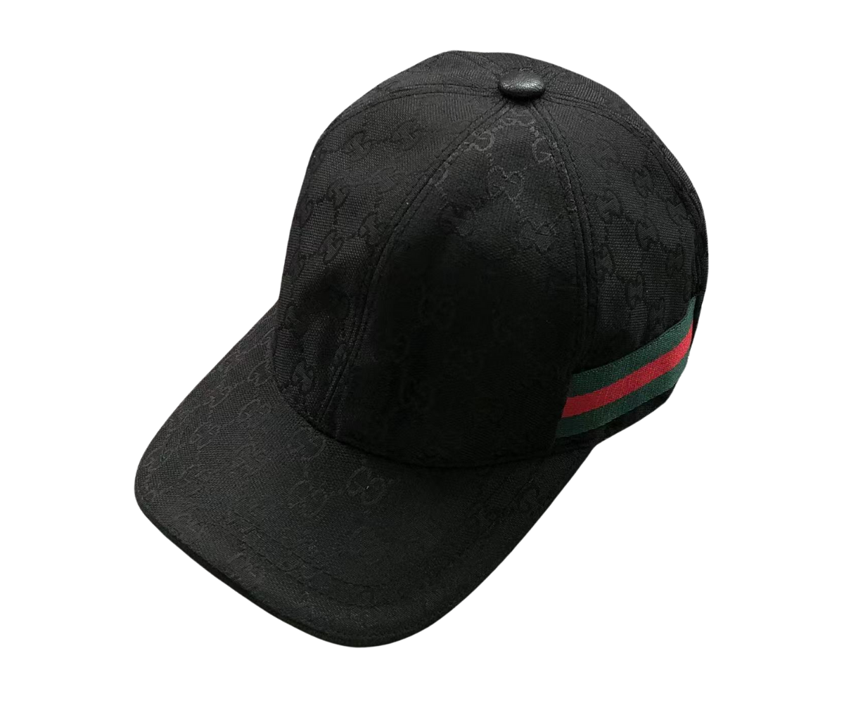 Gucci Logo Pattern Hat Black