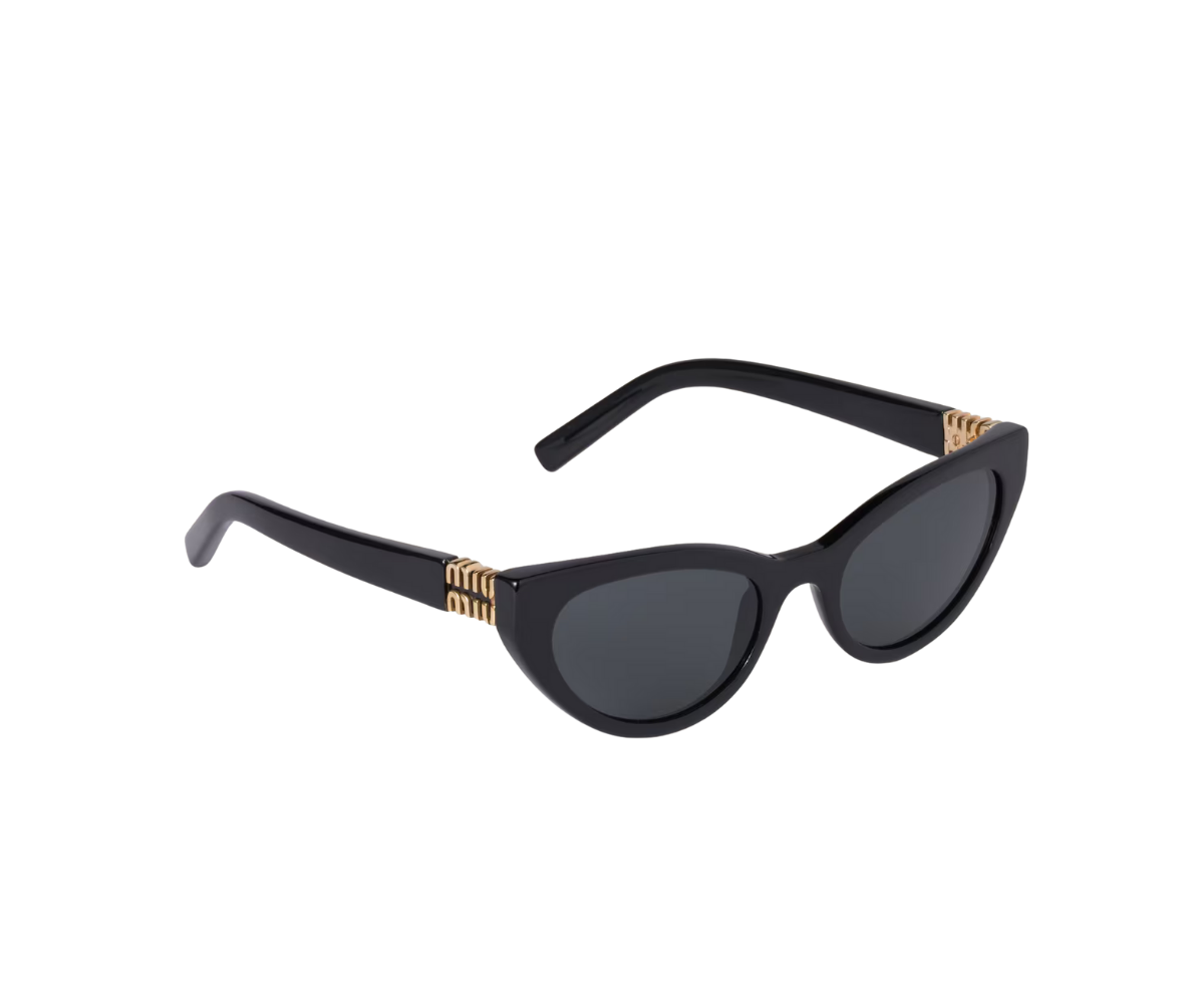 Miu Miu Logo Sunglasses Black
