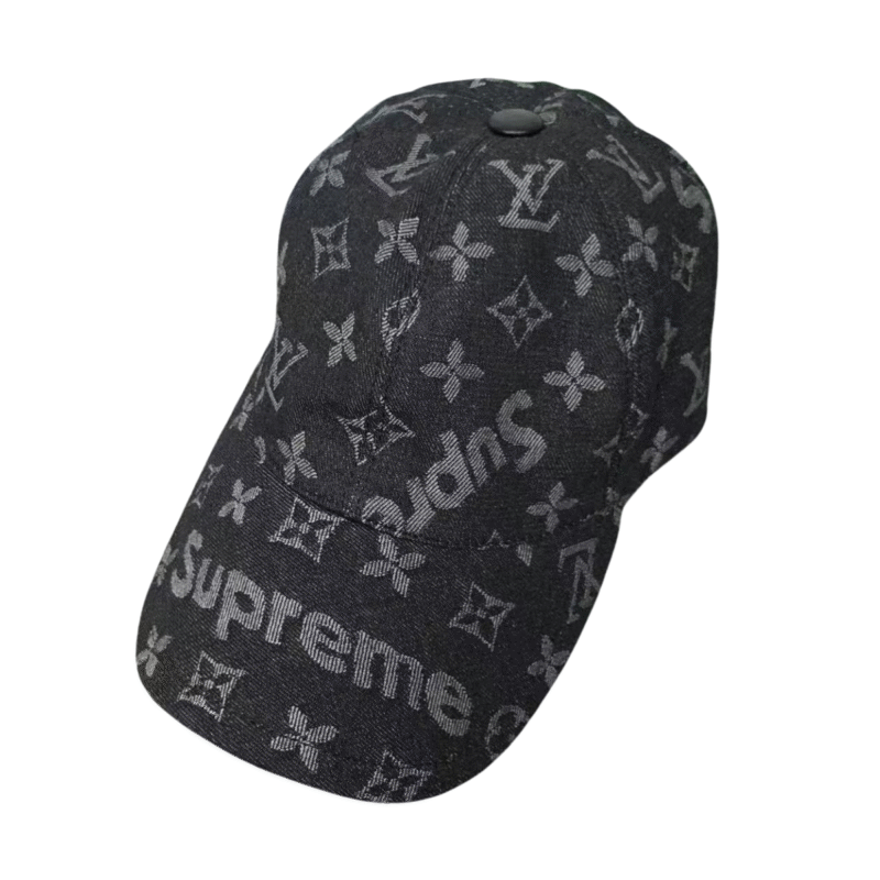 Supreme Louis Vuitton Logo Cap Black