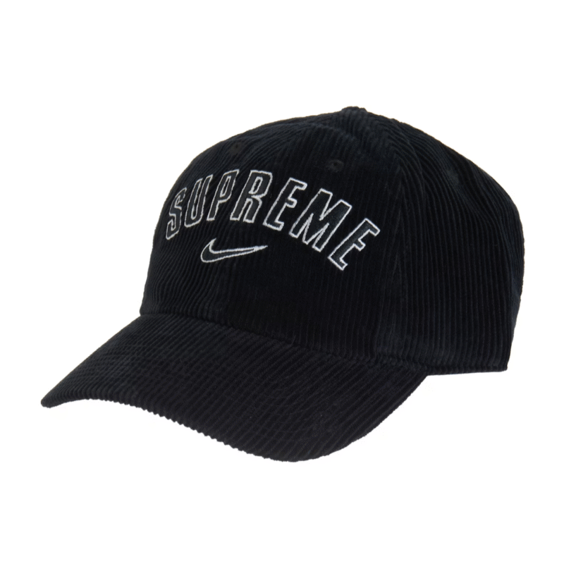 Supreme Nike Logo Cap Black