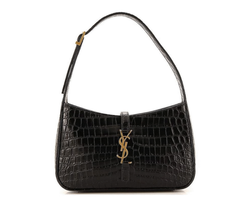 Yves Saint Laurent Le 5 A 7 Bag Crocodile Black
