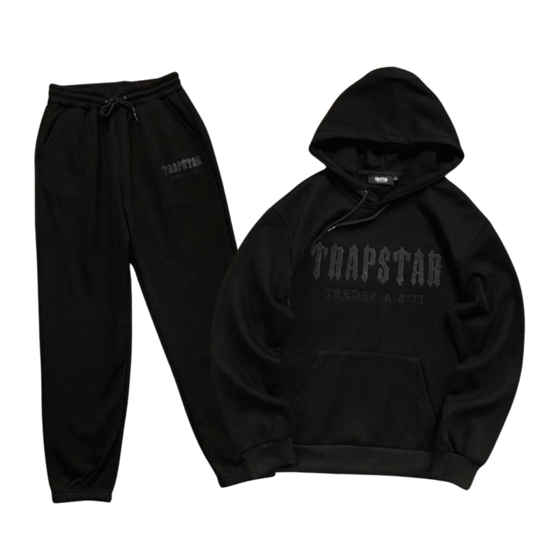 Trapstar Chenille Decoded Tracksuit Blackout