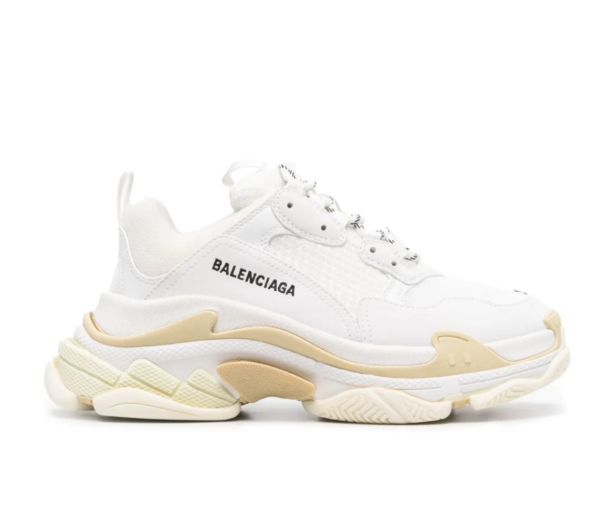 Balenciaga Triple S White Beige