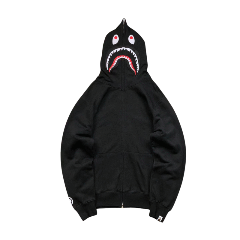 Bape Camo Hoodie Black