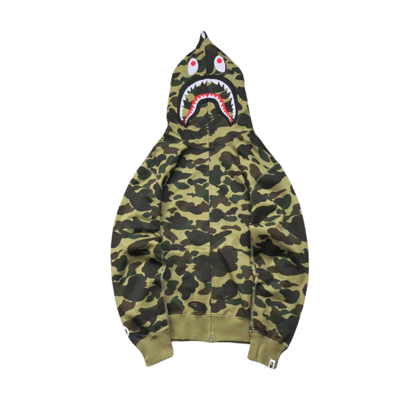 Bape Camo Hoodie Green