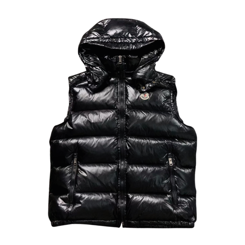 Moncler Shiny Vest Black