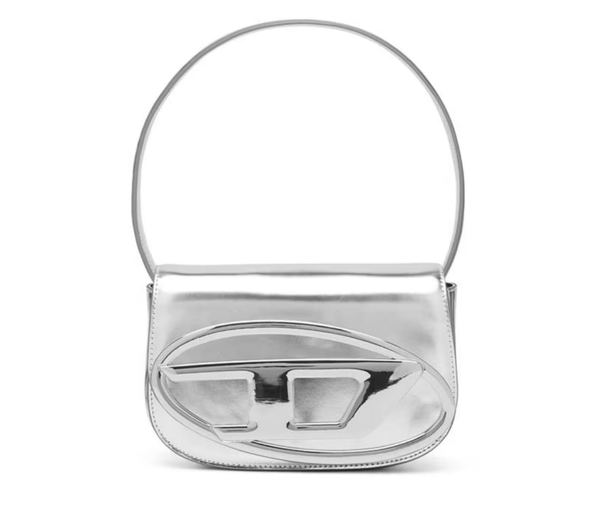 Diesel 1DR Shoulder Bag Silver