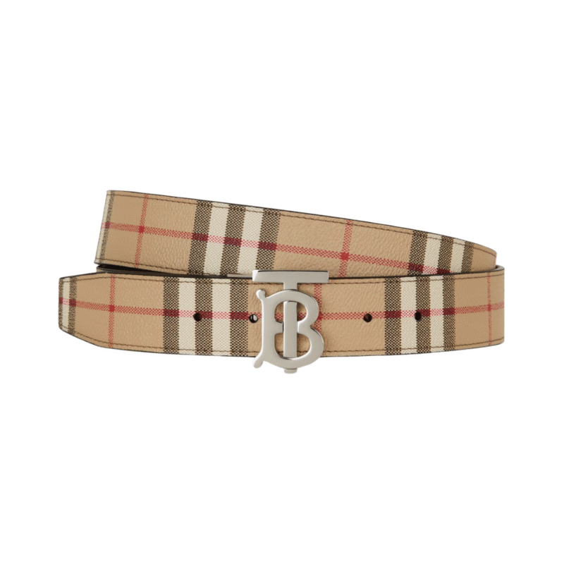 Burberry Pattern Silver Belt