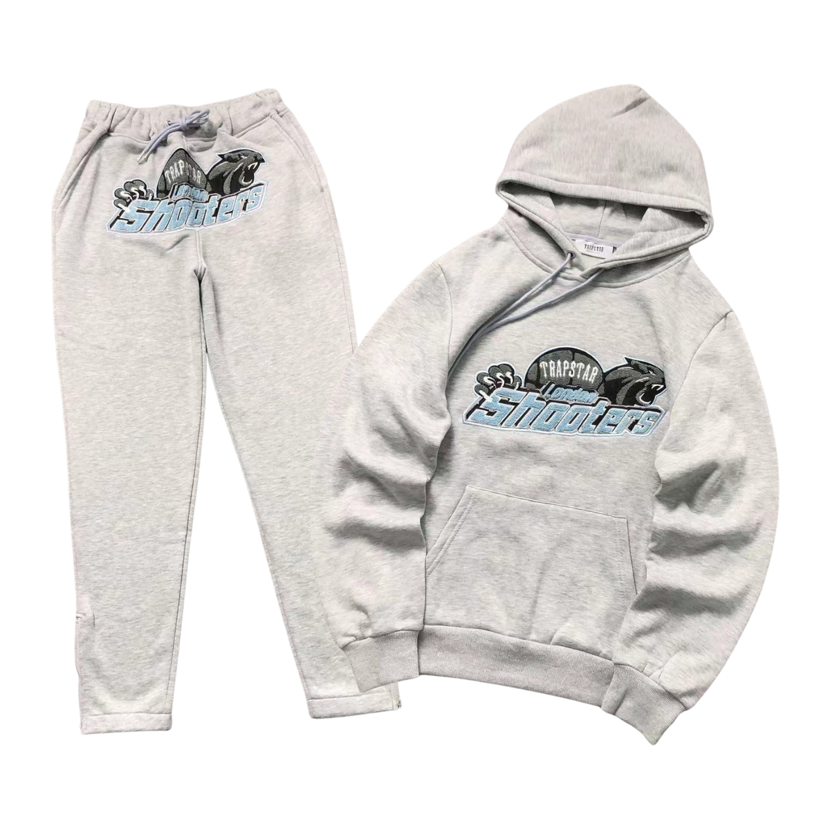 Trapstar Shooters Tracksuit Grey Ice Blue