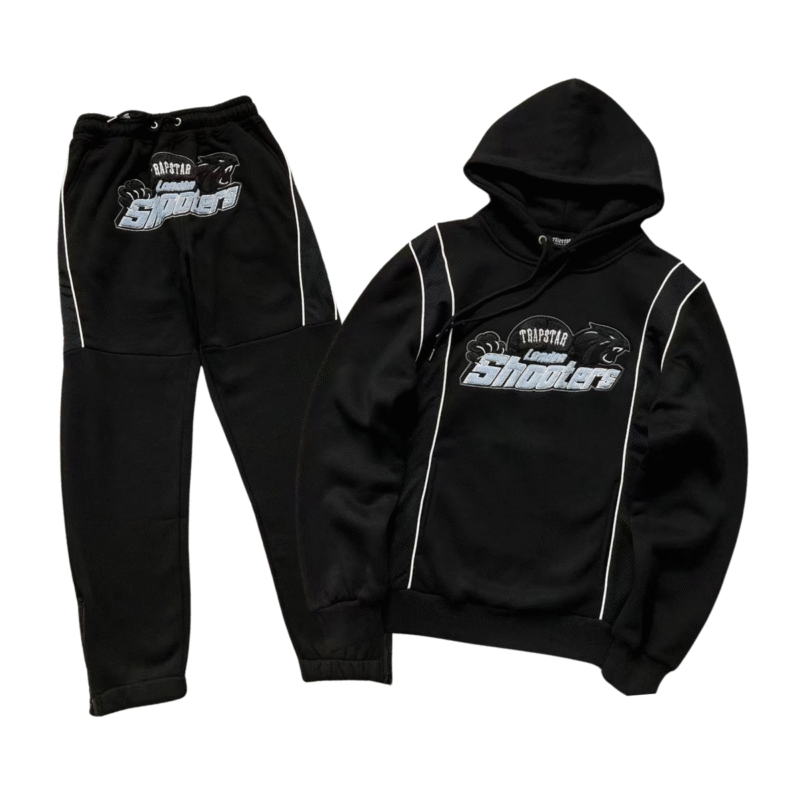 Trapstar Shooters Tracksuit Black Blue