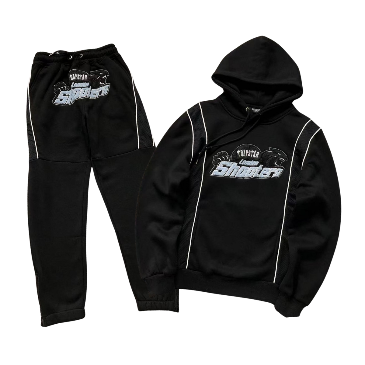 Trapstar Shooters Tracksuit Black Blue