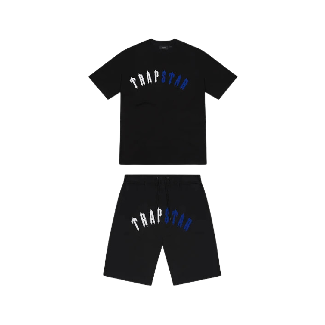 Trapstar Irongate Arch Short Set - Black Ice Edition