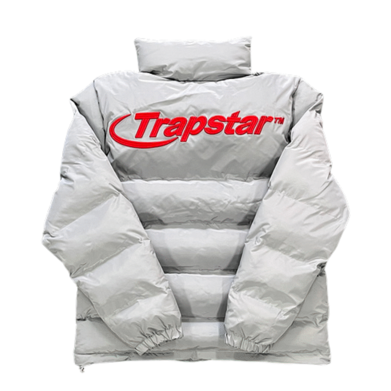 Trapstar Hyperdrive Jacket Grey Red