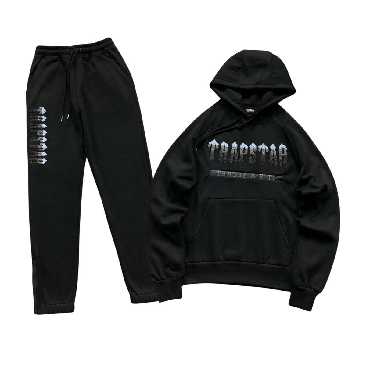 Trapstar Gradient Logo Tracksuit Black