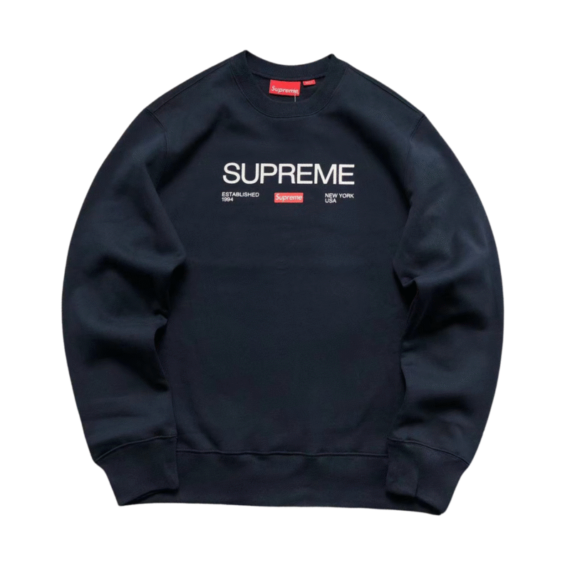Supreme Vintage Logo Sweater Navy