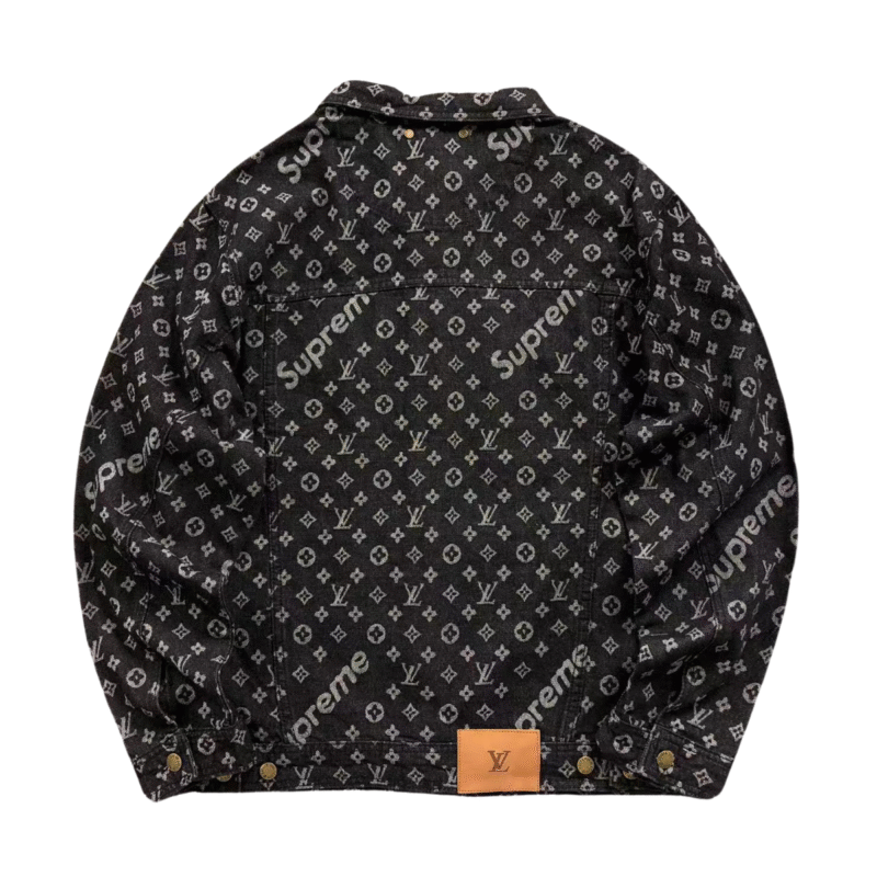 Supreme Louis Vuitton Logo Jacket Black