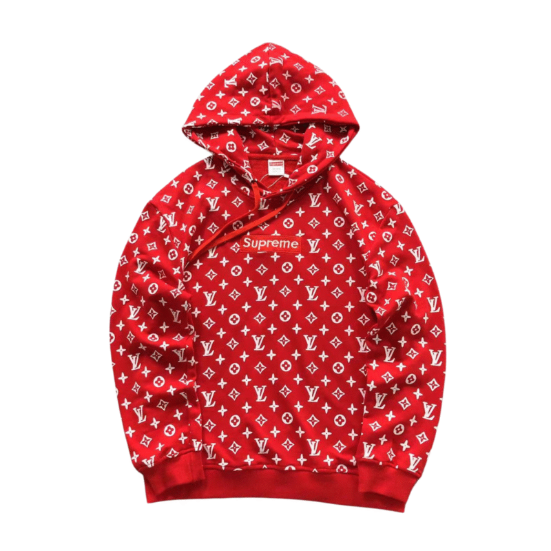 Supreme Louis Vuitton Hoodie Red