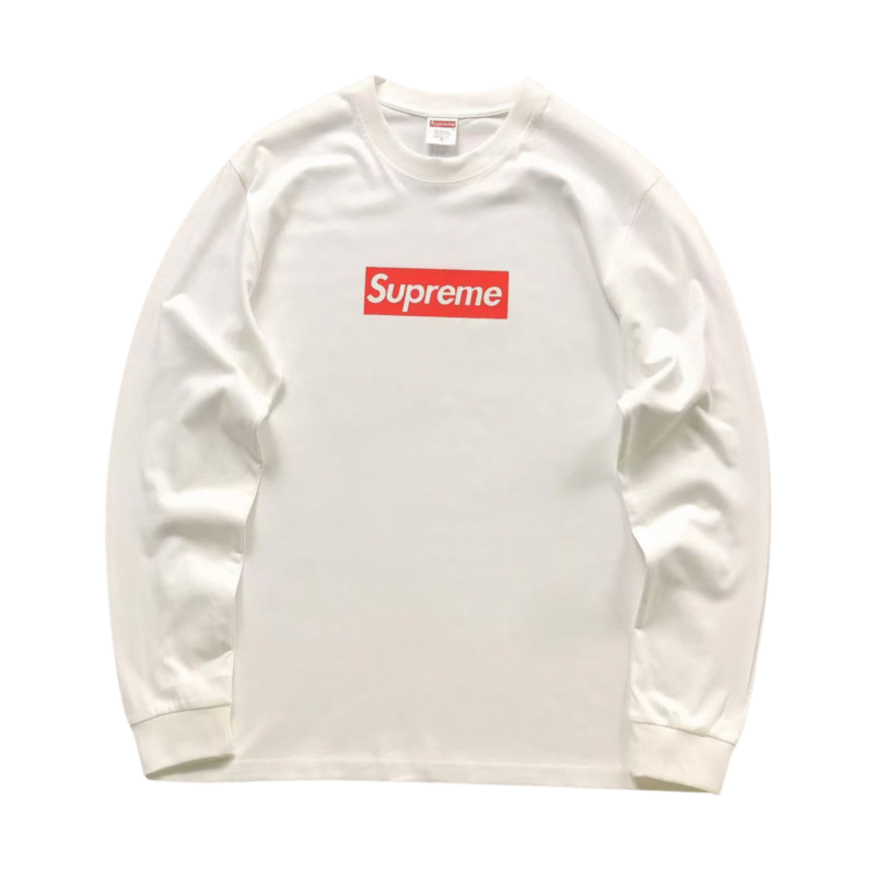 Supreme Logo Sweater White