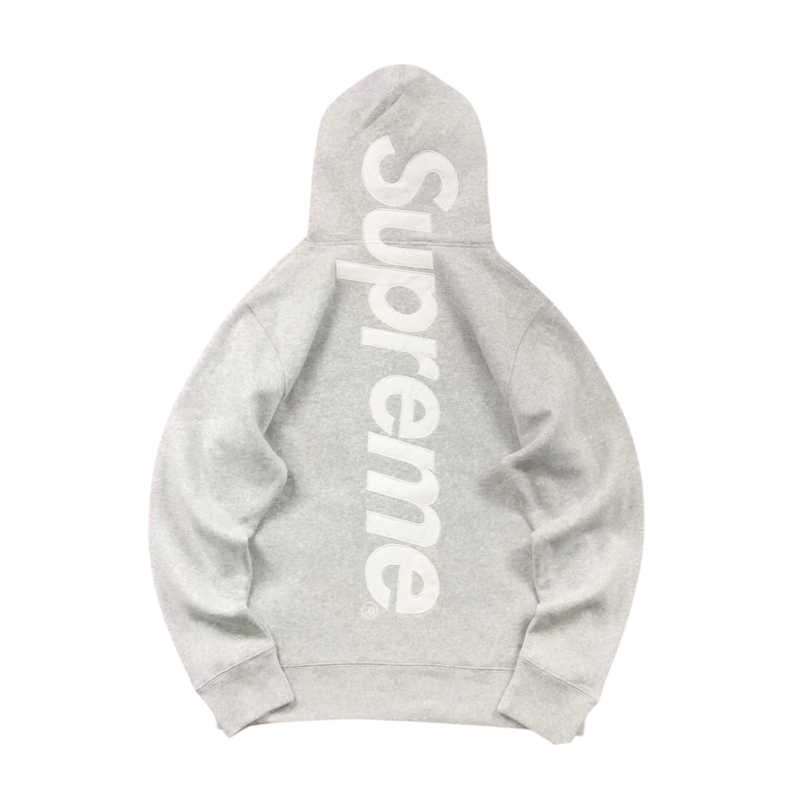 Supreme Back Logo Hoodie Grey
