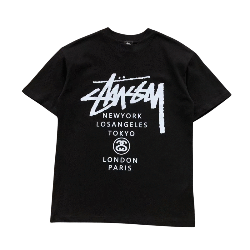Stussy World Tour Tshirt Black