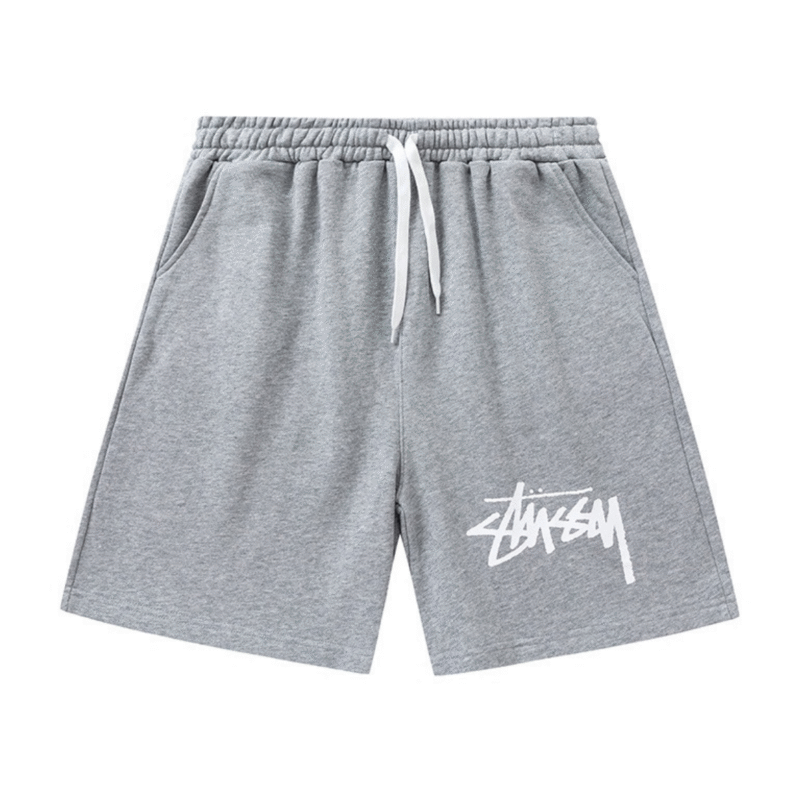 Stussy Logo Shorts Grey