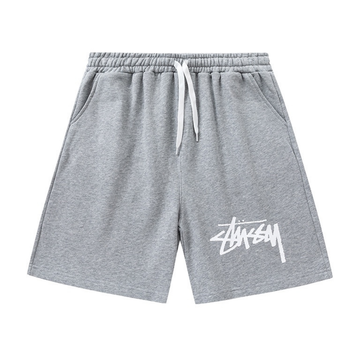 Stussy Logo Shorts Grey
