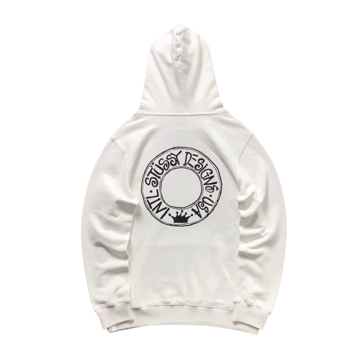 Stussy Logo Hoodie White