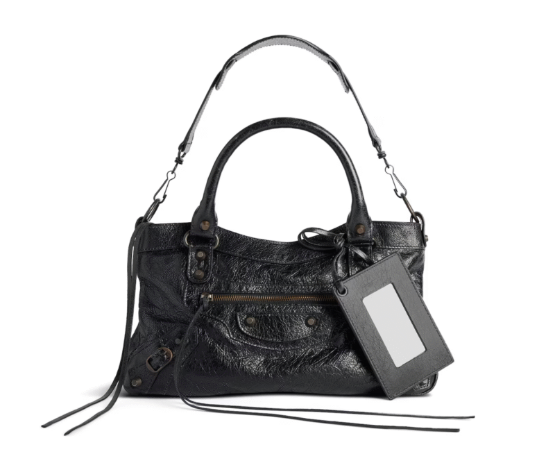 Balenciaga Le City Bag Mirror Black