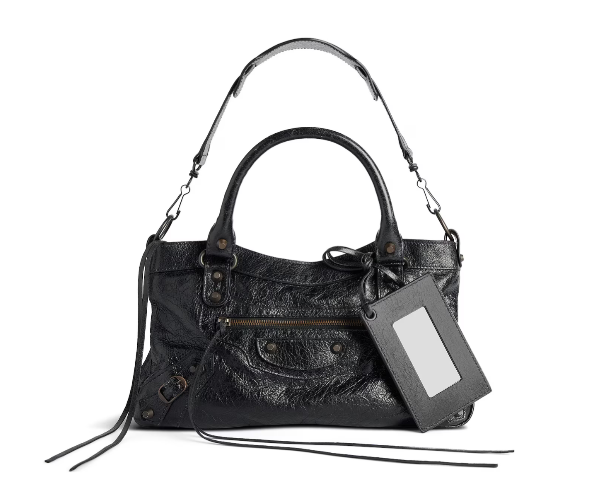 Balenciaga Le City Bag Mirror Black