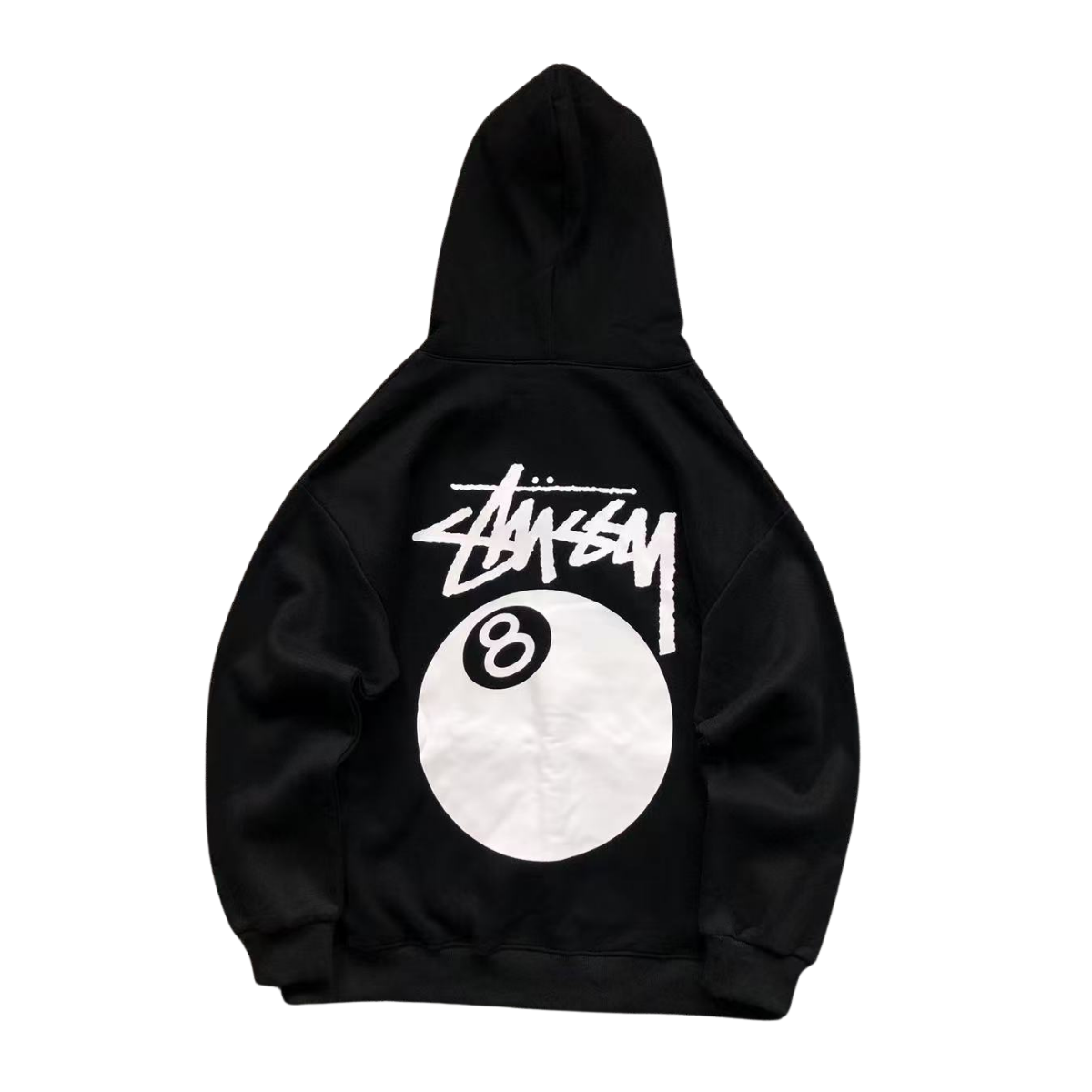 Stussy 8 Ball Hoodie Black