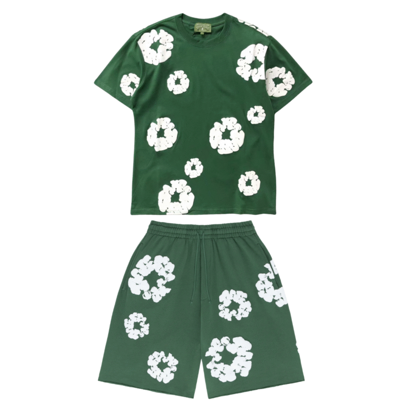 Set Denim Tears White Clouds Green