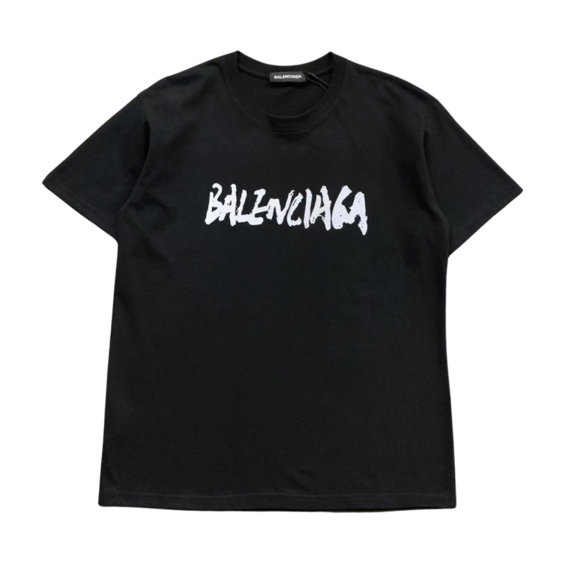 Balenciaga Logo Tshirt Black