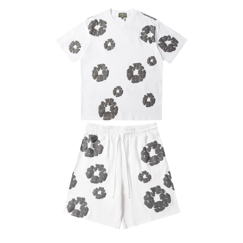 Set Denim Tears Grey Clouds White