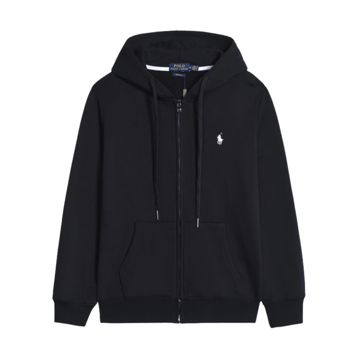 Ralph Lauren Zip Up Black White Logo