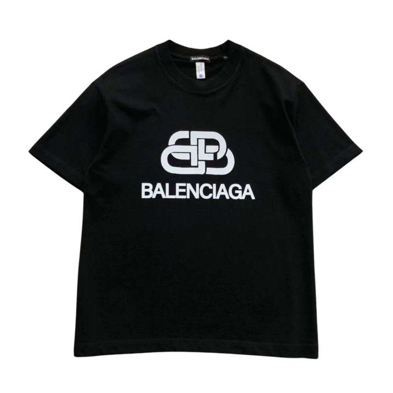 Balenciaga Logo Tshirt Black
