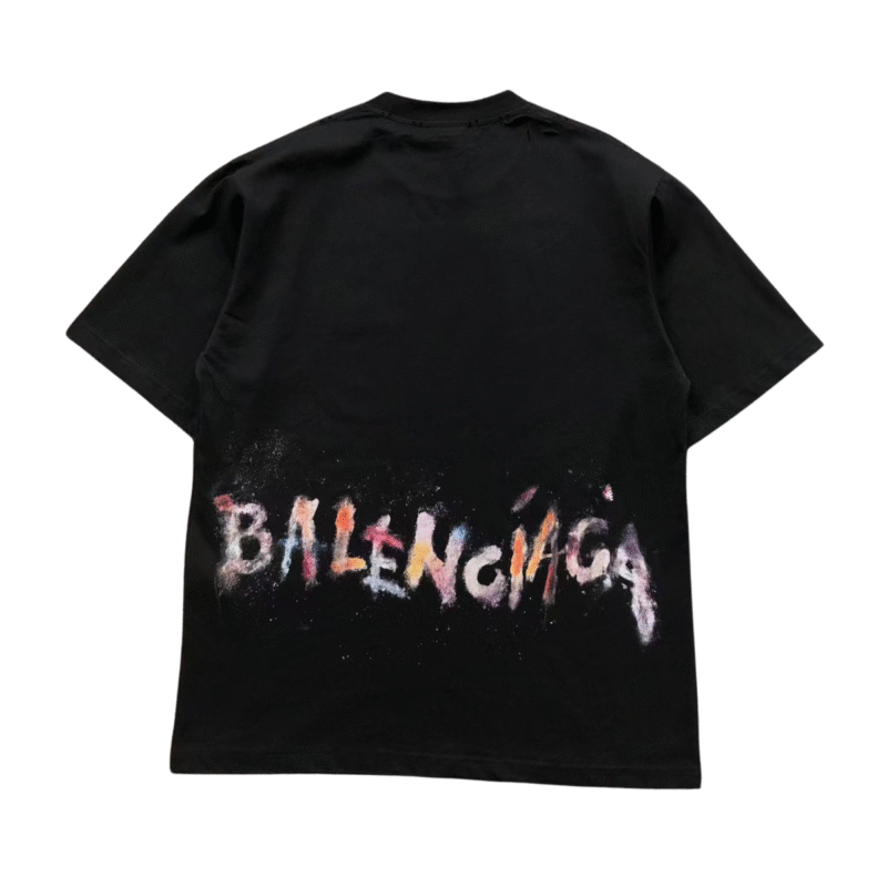 Balenciaga Logo Tshirt Black