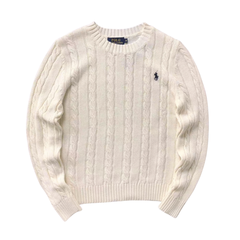 Ralph Lauren Knit Polo Sweat White