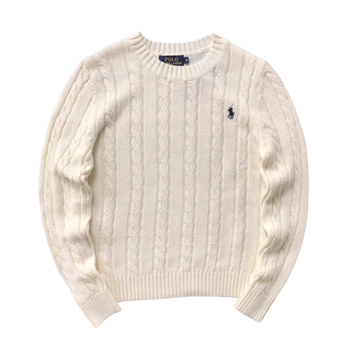 Ralph Lauren Knit Polo Sweat White