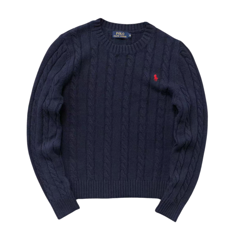 Ralph Lauren Knit Polo Sweat Navy