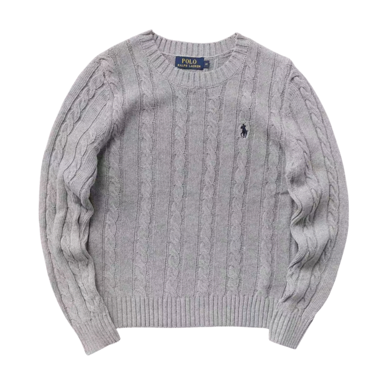 Ralph Lauren Knit Polo Sweat Grey