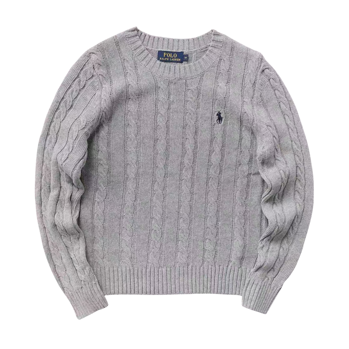 Ralph Lauren Knit Polo Sweat Grey