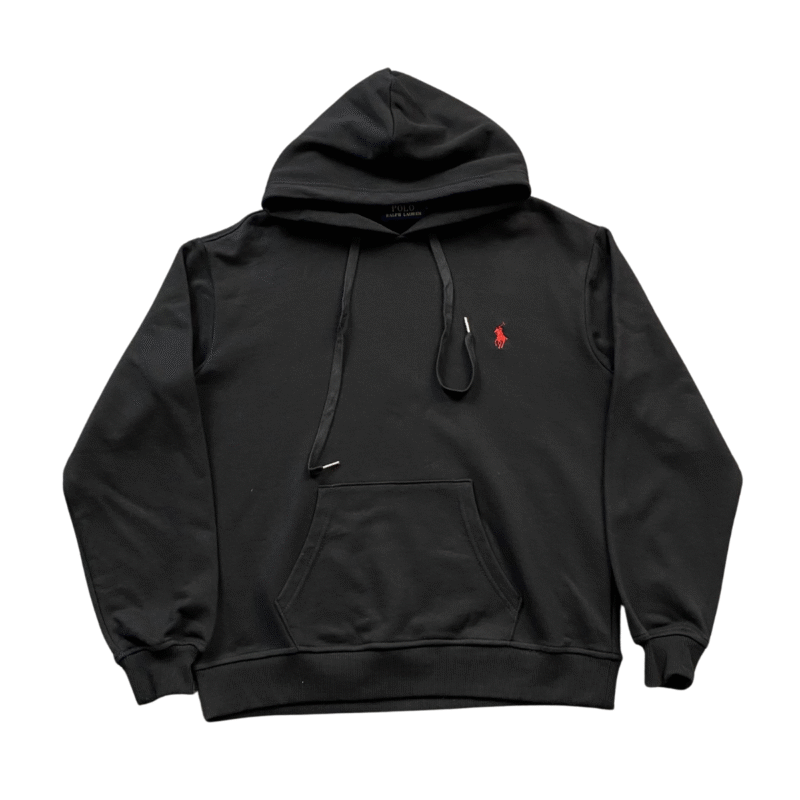 Ralph Lauren Hoodie Black Red Logo