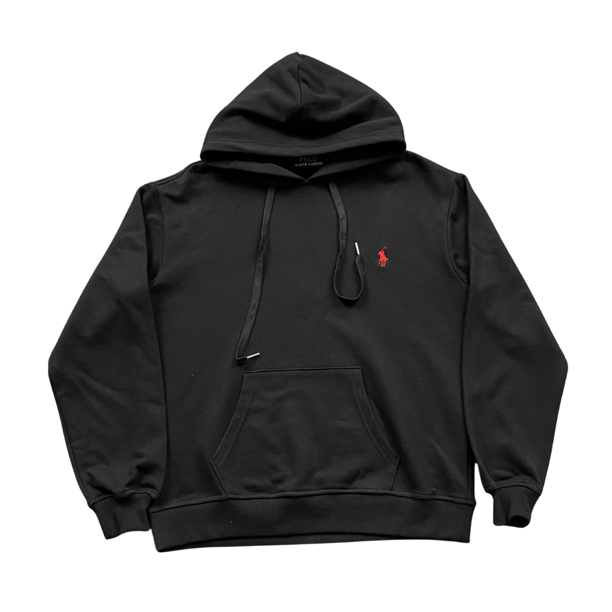 Ralph Lauren Hoodie Black Red Logo
