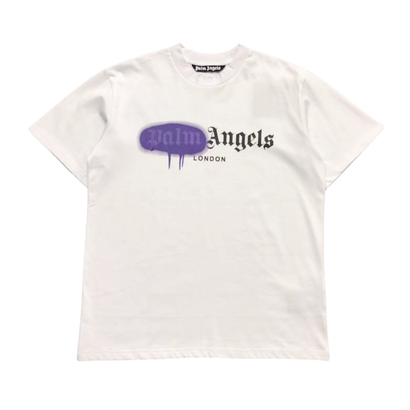 Palm Angels Los Angeles Sprayed Tshirt Purple
