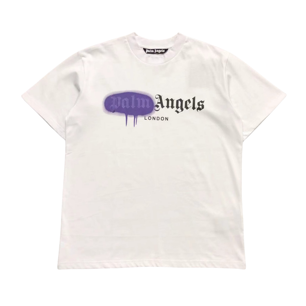 Palm Angels Los Angeles Sprayed Tshirt Purple